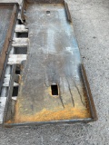 Skid steer quick attach plate