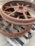 IHC steel front wheels