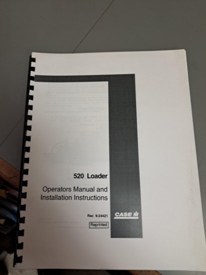 Case IH  520 loader  op manual