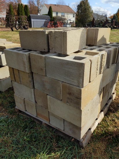 Pallet of cement blocks