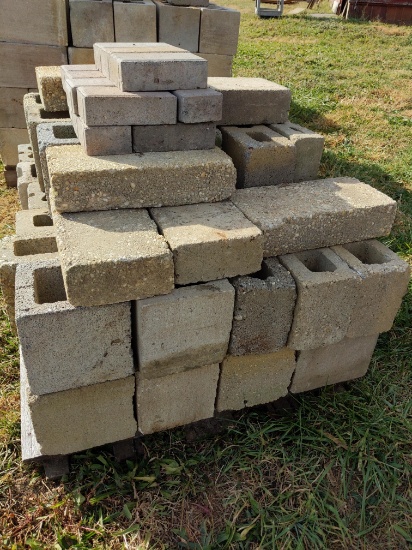 Pallet of cement blocks