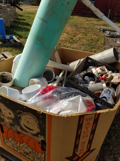 Pallet box of irrigation pipe