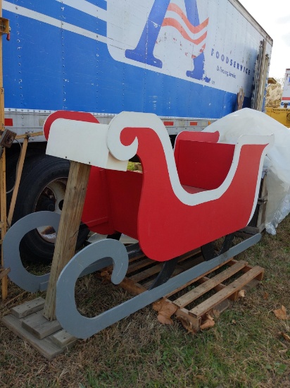 Decoration santa claus sleigh