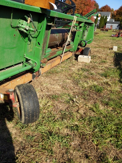 Header trailer, low profile tires