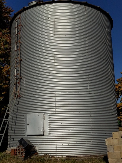 Galvanized bin