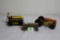 German 1930 wind up tractor, Cortland wind up tractor, and Mar wind up tractor