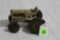 Allis Chalmers cast iron toy tractor with rubber wheels