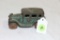 1930 cast iron toy sedan with tin wheels