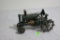 John Deere OP cast iron toy tractor