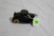 cast iron Plymouth toy car with rubber wheels