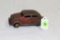 Antique toy Chrysler Air Flow with spinners on wooden wheels (one wheel missing)