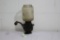 Crystal coffee grinder with glass holder