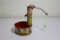 Fireman tin Litho toy water pump