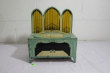 Wolverine tin toy organ music box