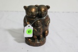 The Fidelity & Casualty Co. of New York 1876-1920 tin copper plated Three little Pigs Bank
