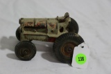 Allis Chalmers cast iron toy tractor with rubber wheels