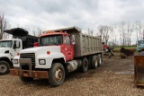 2000 Mack RD6 White Dump Truck with EAST aluminum east dump