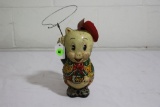 Cow puncher Porky Pig tin wind up toy