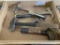 assortment of hammers