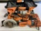Rigid Tool Set, Circular Saw, Drill, Light, Charger & Batteries