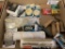 assortment of paint supplies