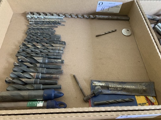assortment of drill bits