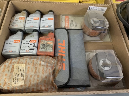 Stihl HP Ultra 2 cycle oil, guards & Cut quick Air Filter kit
