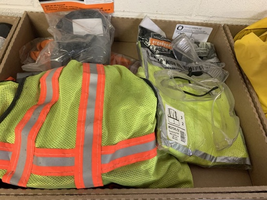 assortment of safety gear