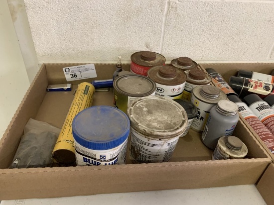 assortment of gasket lube & misc.