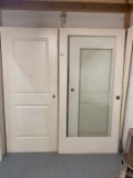 doors, glass front and wooden