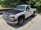 2004 Chevrolet 2500 HD, VIN - 1GCHC24U54E12307, does not start