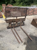 skid steer fork attachments
