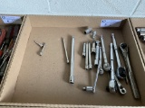 assortment of ratchets and extensions