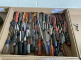 assortment of screw drivers