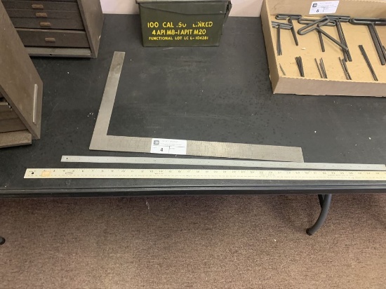 Stanley  SR100 square & metal rulers