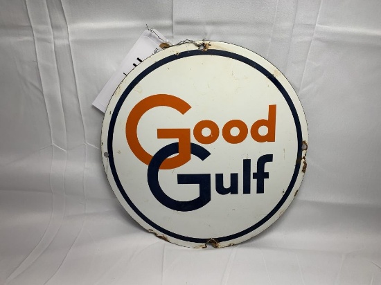 Good Gulf - 10.5", porcelain sign