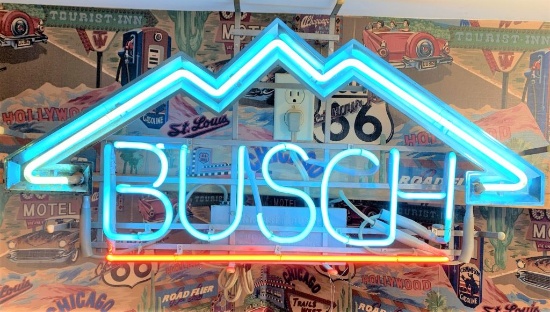 Busch vintage neon sign