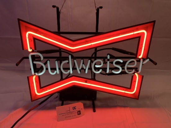 Budweiser vintage neon sign
