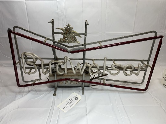 Budweiser vintage neon sign - broken neon