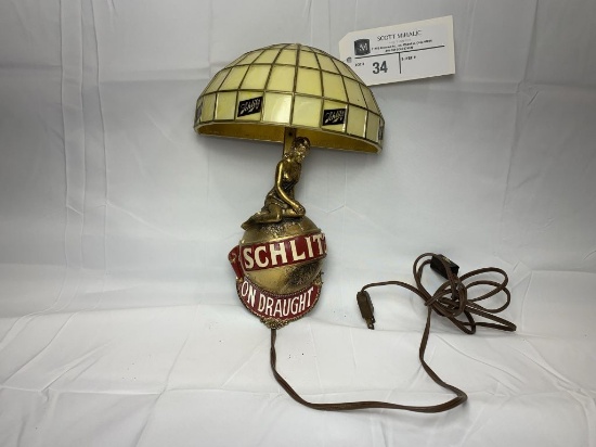 Schlitz "On Draught" beer light
