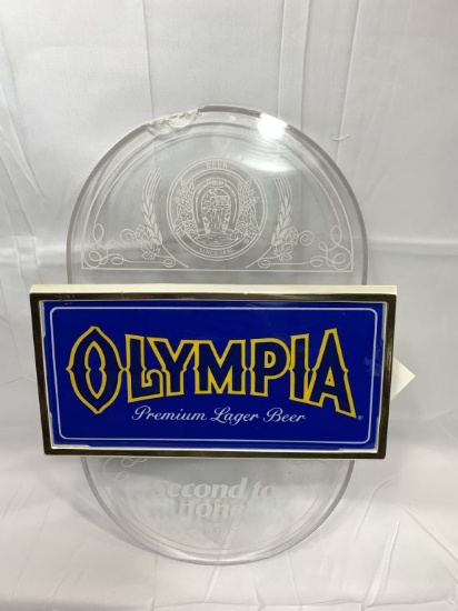 Olympia Premium Lager - lighted sign, 17" x 11.75"
