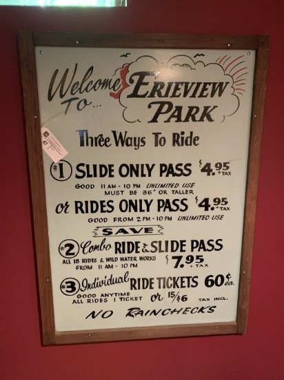 ErieVeiw Park - sign, 32.5" x 44.75"