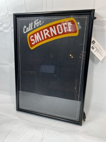 Smirnoff - dry erase lighted sign, 16" x 22.75"