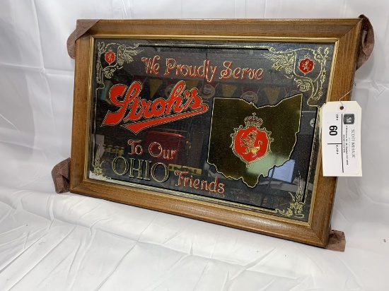 Stroh's - mirrored sign
