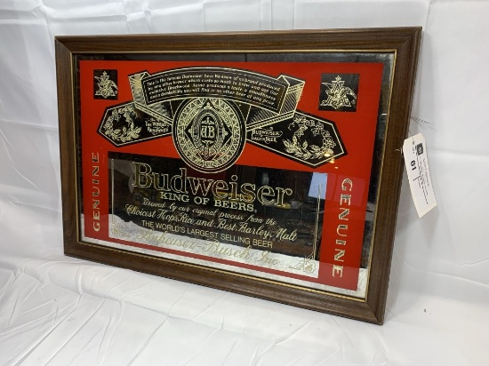 Budweiser - mirrored sign