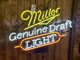 Miller Genuine Draft Light - neon sign