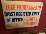 vintage guest sign, 48
