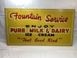 Fountain Service Soda sign, 43.5