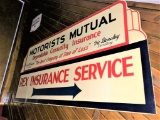 Motorists Mutual Insurance porcelain sign