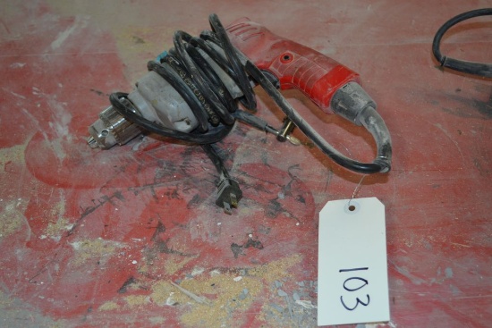 Milwaukee 3/8" Electric Drill, Cat. 0222-1